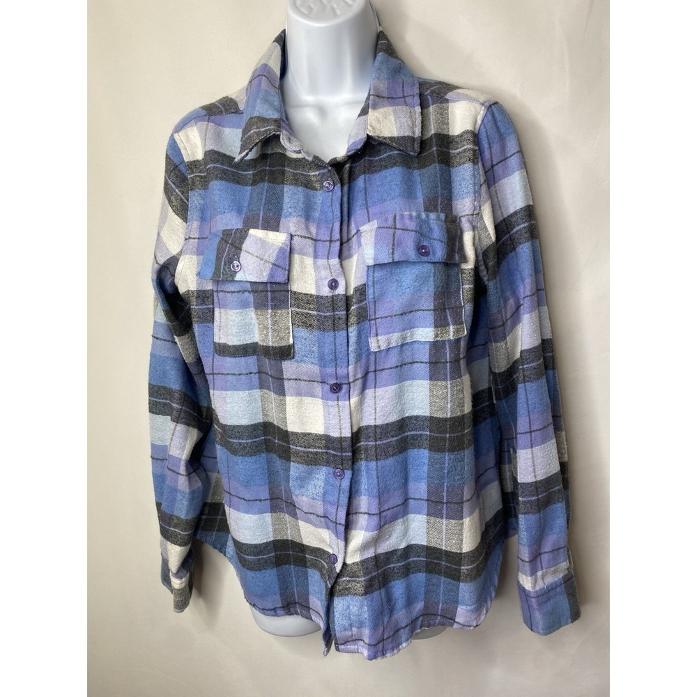 Rue 21 Womens Flannel Shacket Shirt Size Large Super Soft Country Girl Western - Picture 1 of 10
